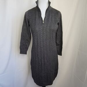 Tommy Bahama Pickford Cable Half Zip Sweater Dress - Size Small